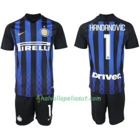 Jalkapallo Pelipaidat Inter Milan HANDANOVIC 1 Lasten Kotipaita 2018-2019 Lyhythihainen